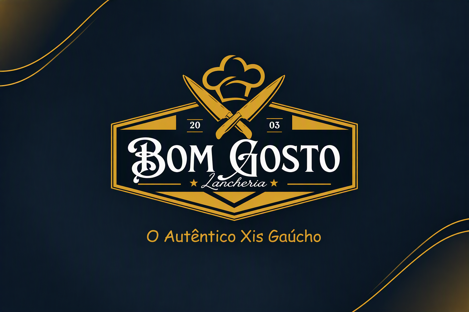 Banner de Lancheria Bom Gosto