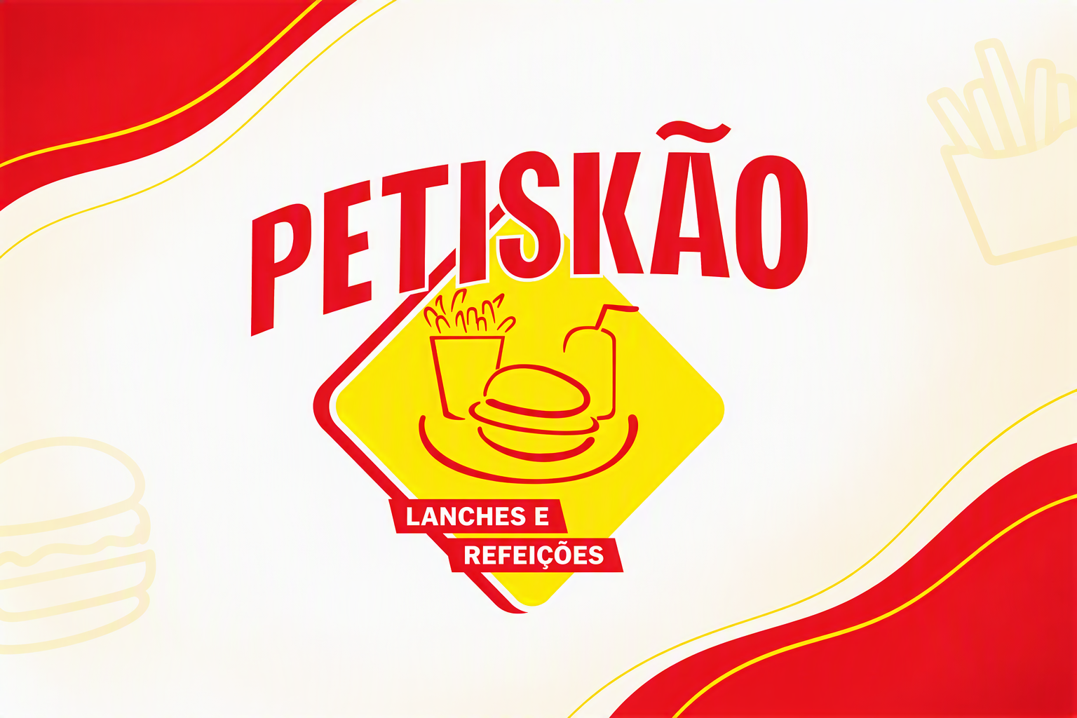Banner de Petiskão Lanches e Refeições