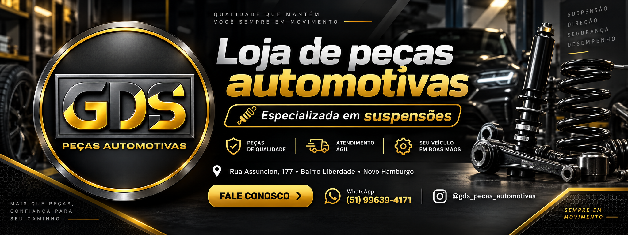 Banner de GDS Peças Automotivas